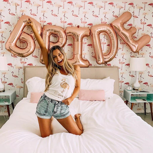 Jumbo BRIDE Balloon Banner – Set of 5, 30-Inch Letters