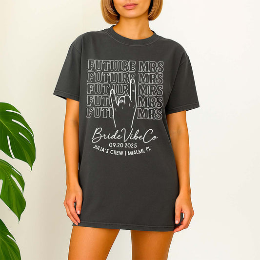 Future Mrs T-Shirt | Personalized Bachelorette Party Shirts