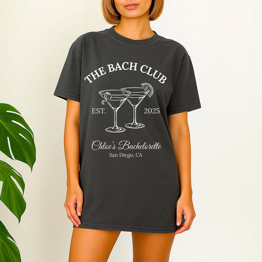 The Bach Club T-shirt | Personalized Bachelorette Party Shirts